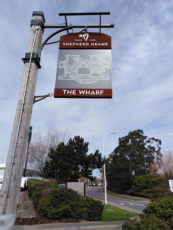 The Wharf pub sign