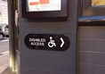Picture of Pizza Express - Dean Street Soho - Disabled Access Sign