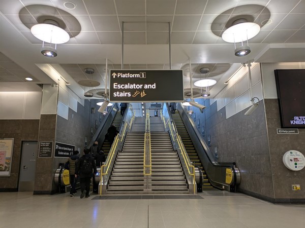 Image of stairs and escalator