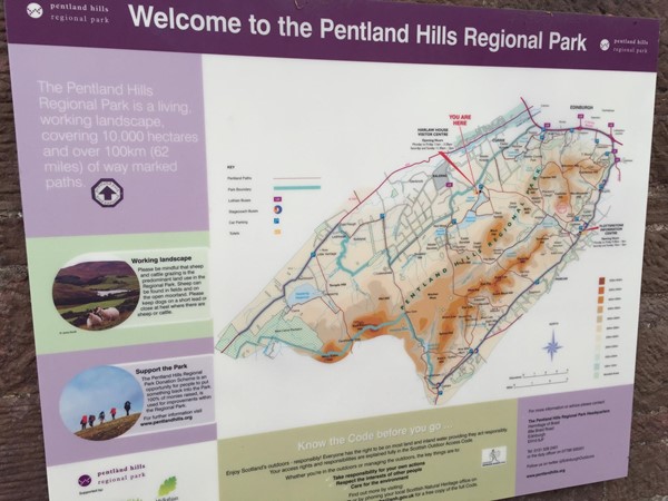 Pentland Hills Regional Park Map
