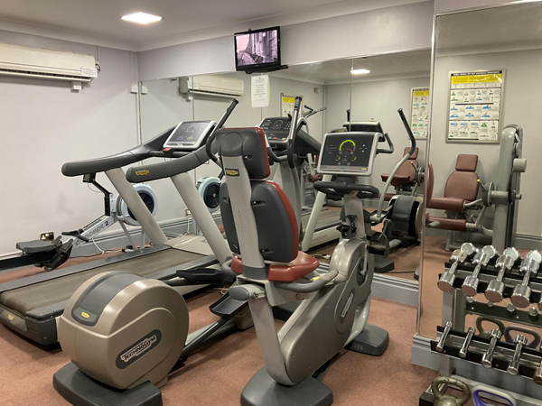 A small but well equipped modern gym