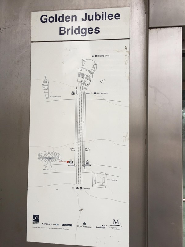 Map of Golden Jubilee Bridges