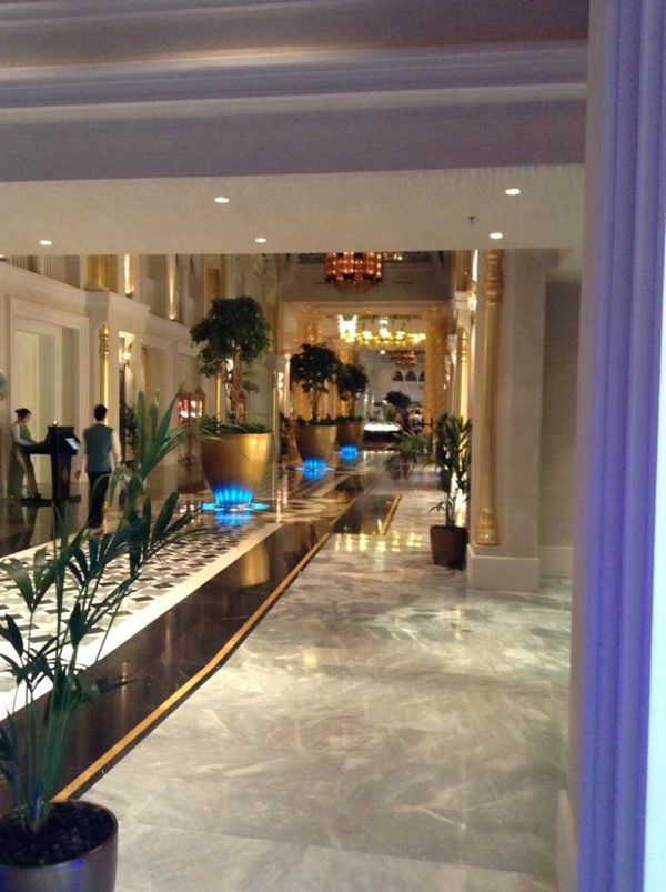 Example of corridor or hallway in the lobby.