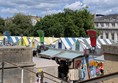 Image of Norwich market roofs and lettered pathways
