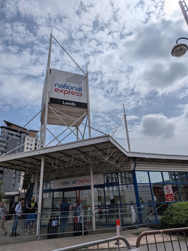 image of outside of the building on the side of the main entrance
