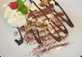 Tiramisu dessert.  Tasted as good as it looks.