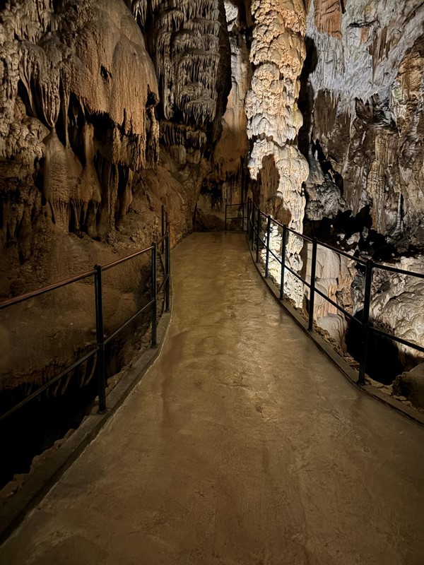 Image of a walkway in a cave