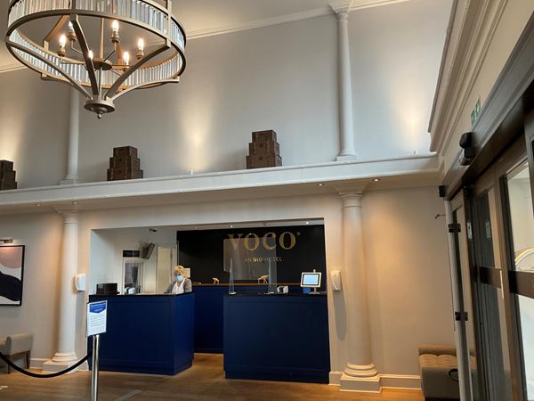 Picture of reception desk