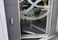 image of the door open button on the outside of the right door