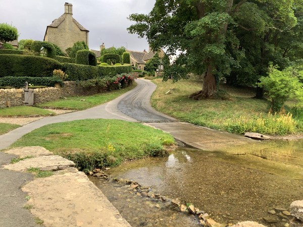 Street and river