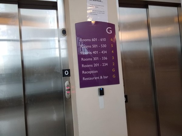 Signage and 2 lifts