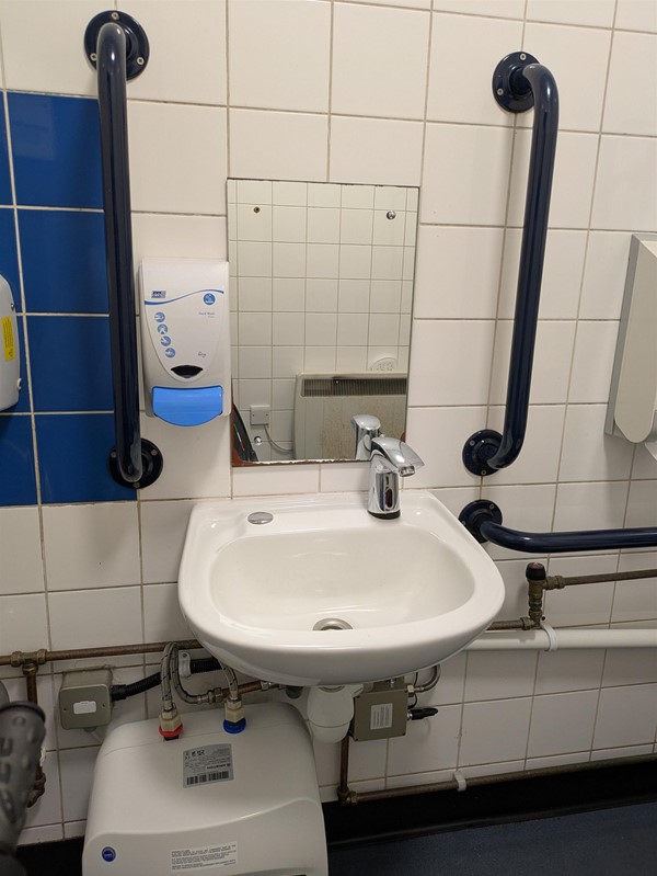 Image of sink in the accessible toilet