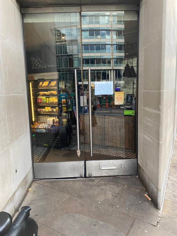 Image of double glass doors