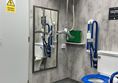 Access to full room by ceiling track hoist