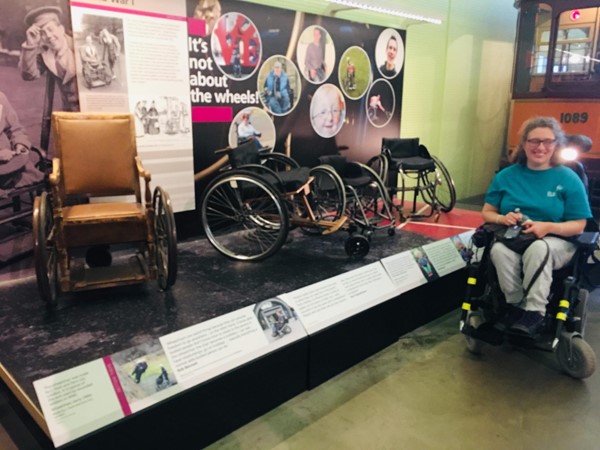 Display of the progress of wheelchairs
