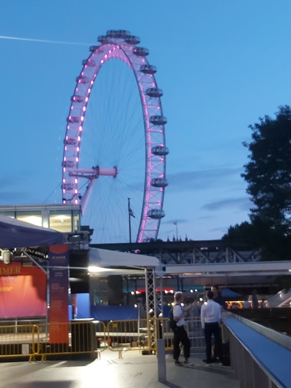 View of London Eye from Festival Terrace