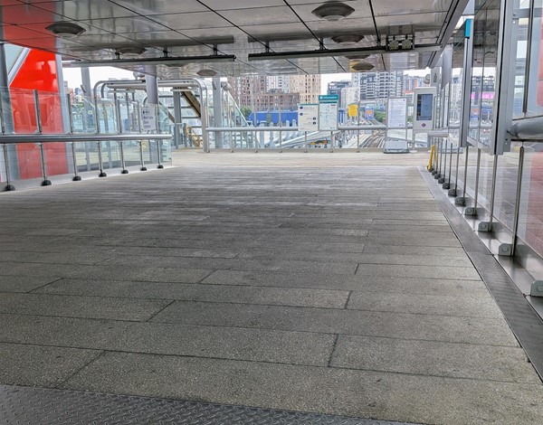 Image of entryway from overpass