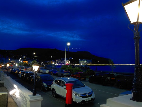 Image of a distant fair at night