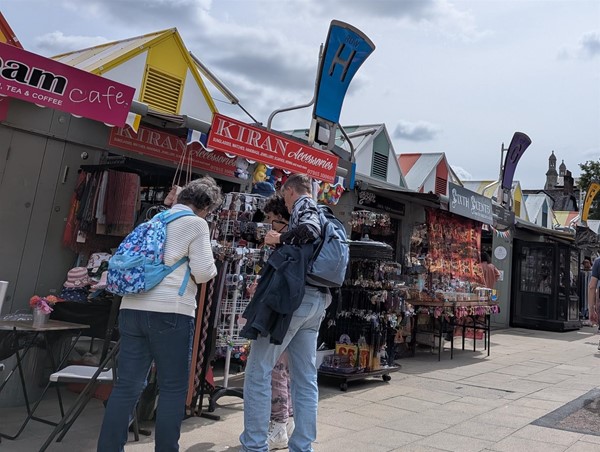 Image of Norwich market stalls
