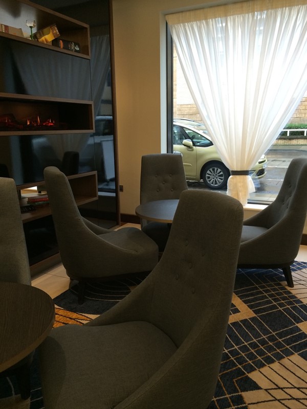 The lounge area