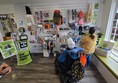 Accessories shop within reception area.