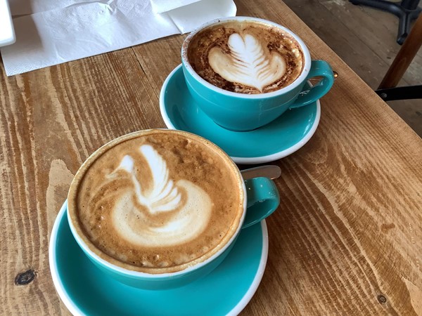 Picture of two coffees