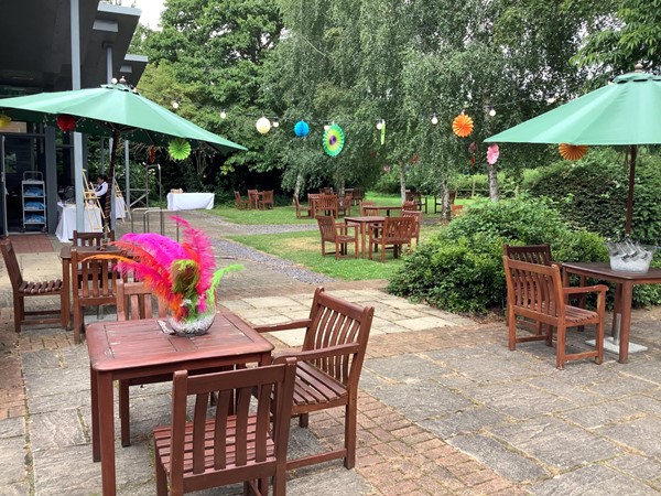 Outdoor dining area