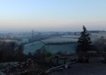 Early morning view from the bedroom window... a crisp, frosty, blue-sky morning!