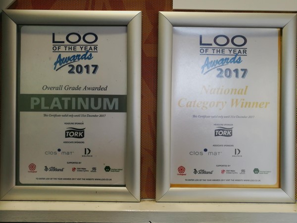 I was stunned to see this on the door of the 'new' disabled loo