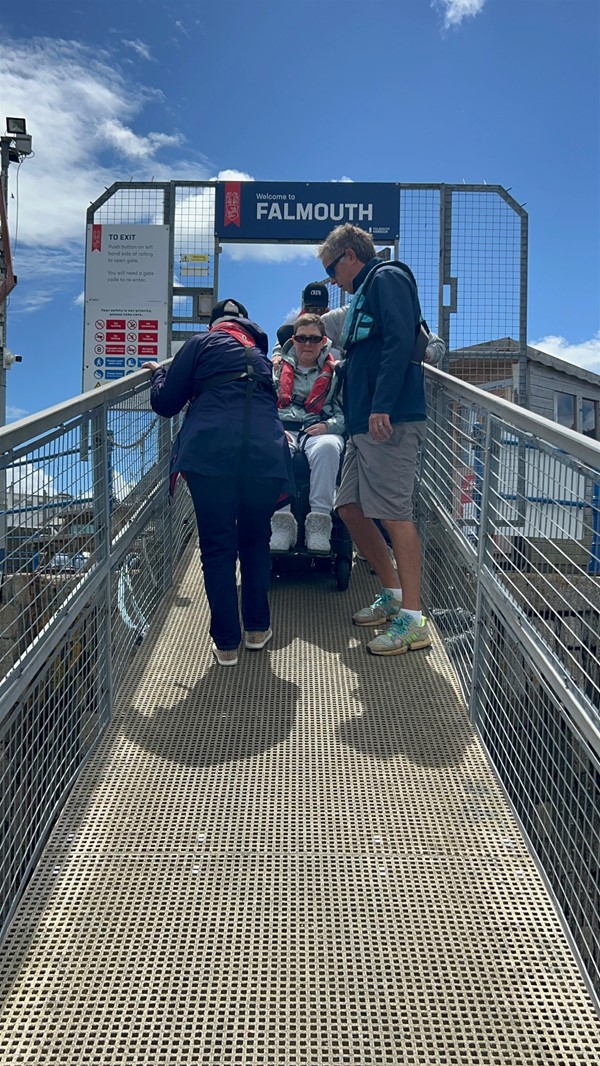 Image of people on a ramp.