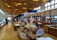 Photo of the gift shop showing wide aisles and displays.