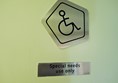 Accessible toilet sign