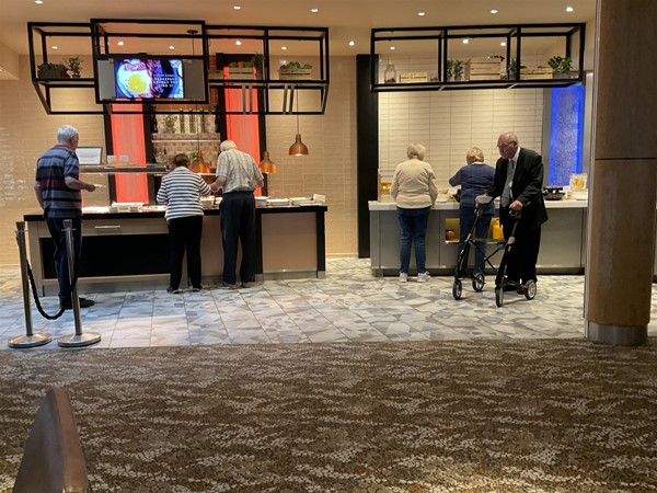Image of people at a buffet