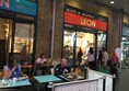 Exterior of cafe.