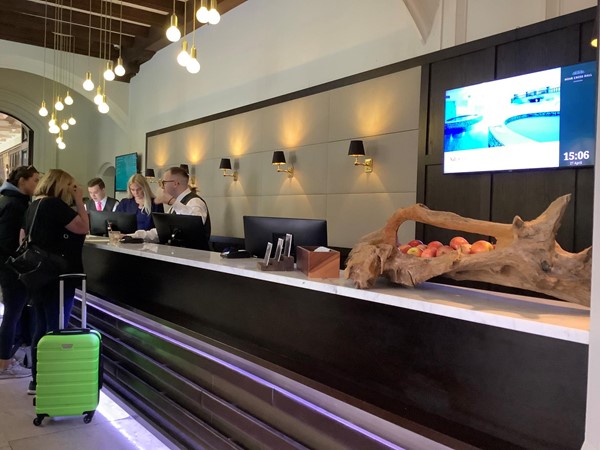 Picture of a reception desk