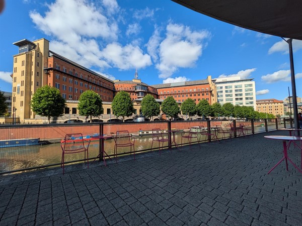 Image of river view outside the café