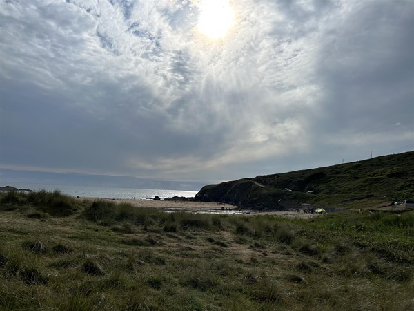 Image of a cliff and sea