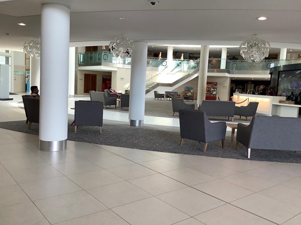 Picture of seats in a lobby