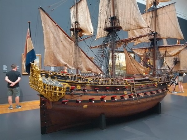 Image of a model sailing ship