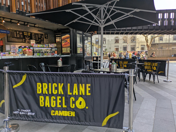 image of seating areai at Brick Lanel Bagel
