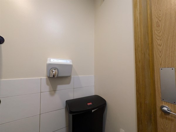 Image of a hand drier and a bin