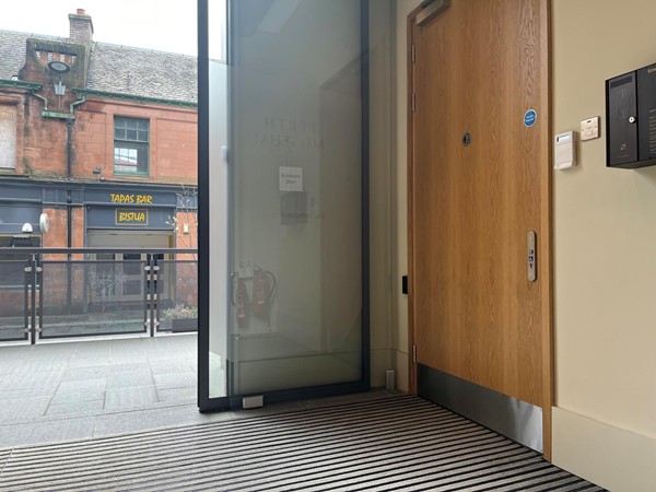 Image of the entrance to the Changing Places toilet.