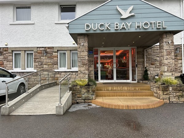 Main entrance to the hotel