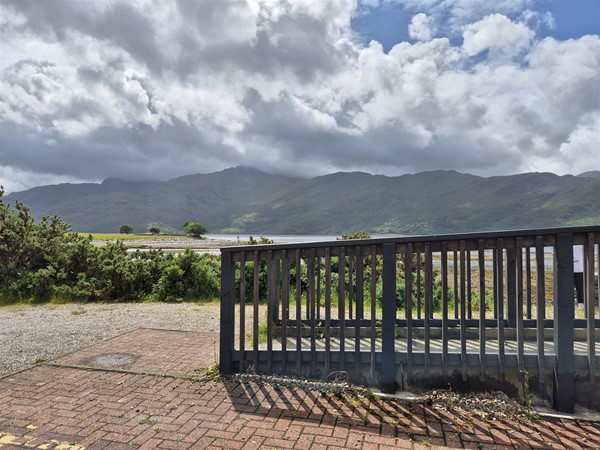 Image of a mountain and a fence