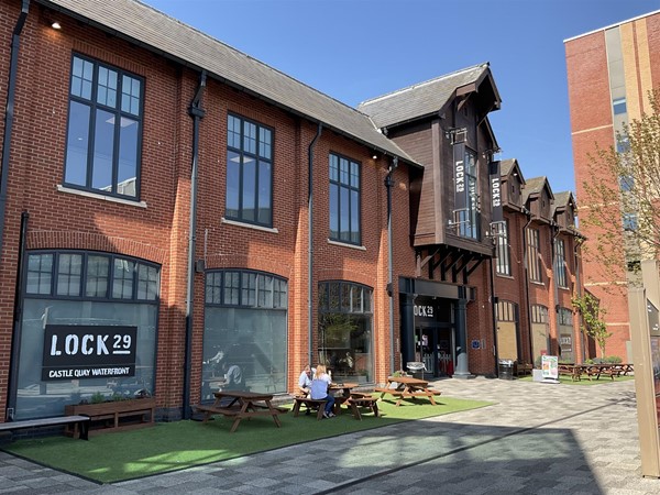 Image of red brick buildings