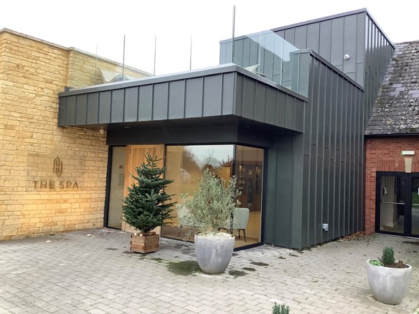 Picture of a modern but plain looking entrance