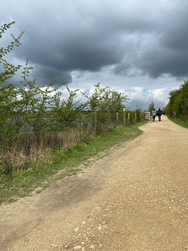 Going anti-clockwise from the Visitors' Centre, the path starts off wide, level and well-surfaced.