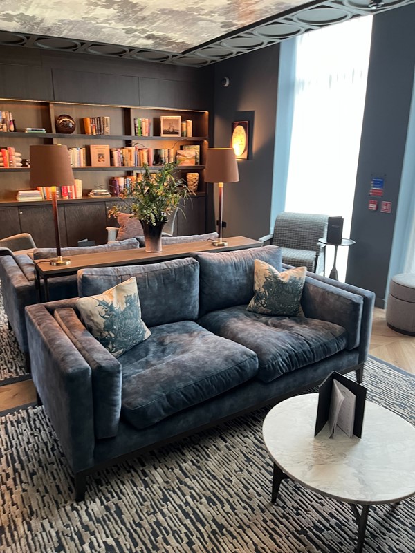 Image of two sofas back to back