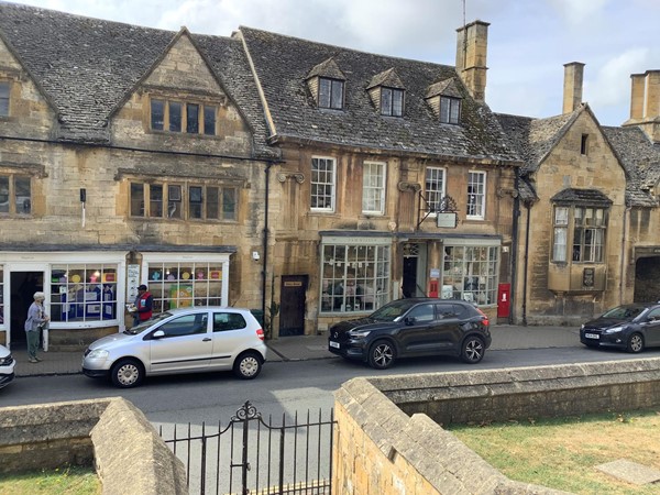 Picture of a street with shops