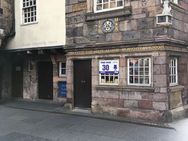 John Knox House entrance.